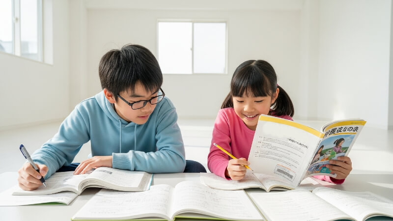 学習に取り組む様子
