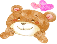 語りかけるクマのイラスト