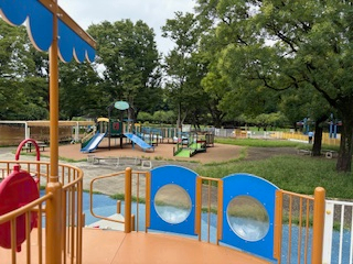用賀の公園の緑豊かな風景